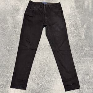 Democracy Pants Womens 10 (30x27) Black stretch Skinny Ankle